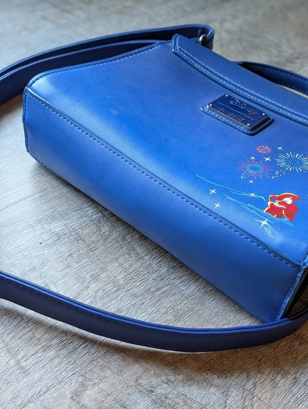 Loungefly The Little Mermaid Fireworks Glow In The Dark Satchel Crossbody Bag